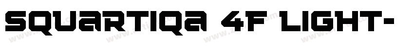 Squartiqa 4F Light字体转换